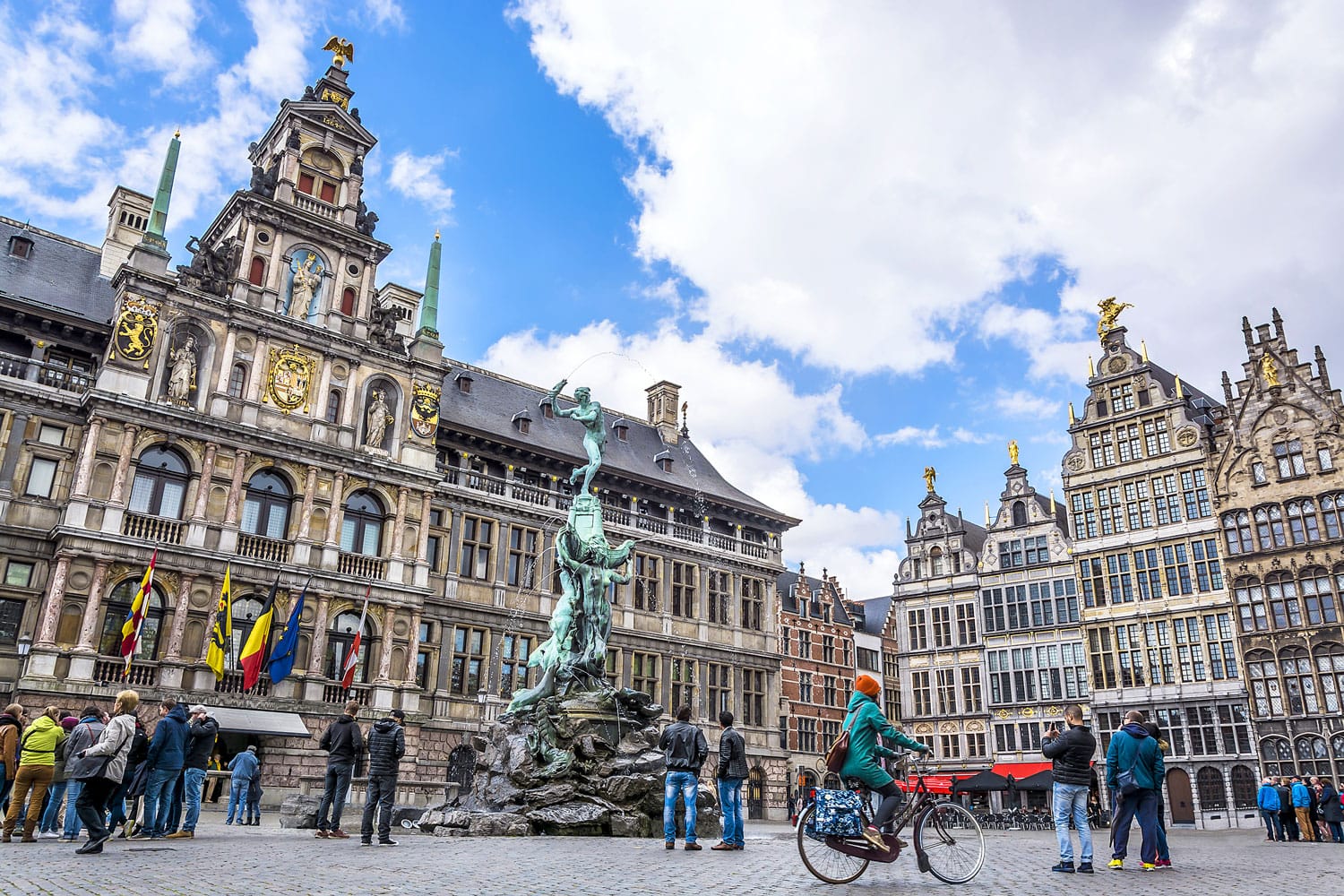Grote Markt square in Antwerp, Belgium