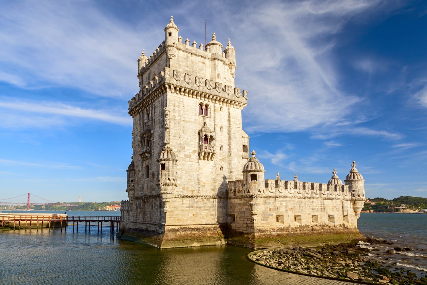 Belem Tower in the city of Lisbon, Portugal