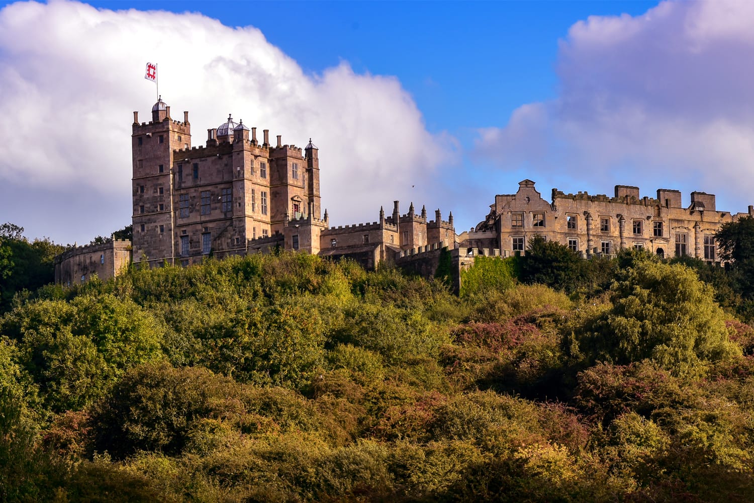 Panorama of Bolsover Castle in Derbyshire England