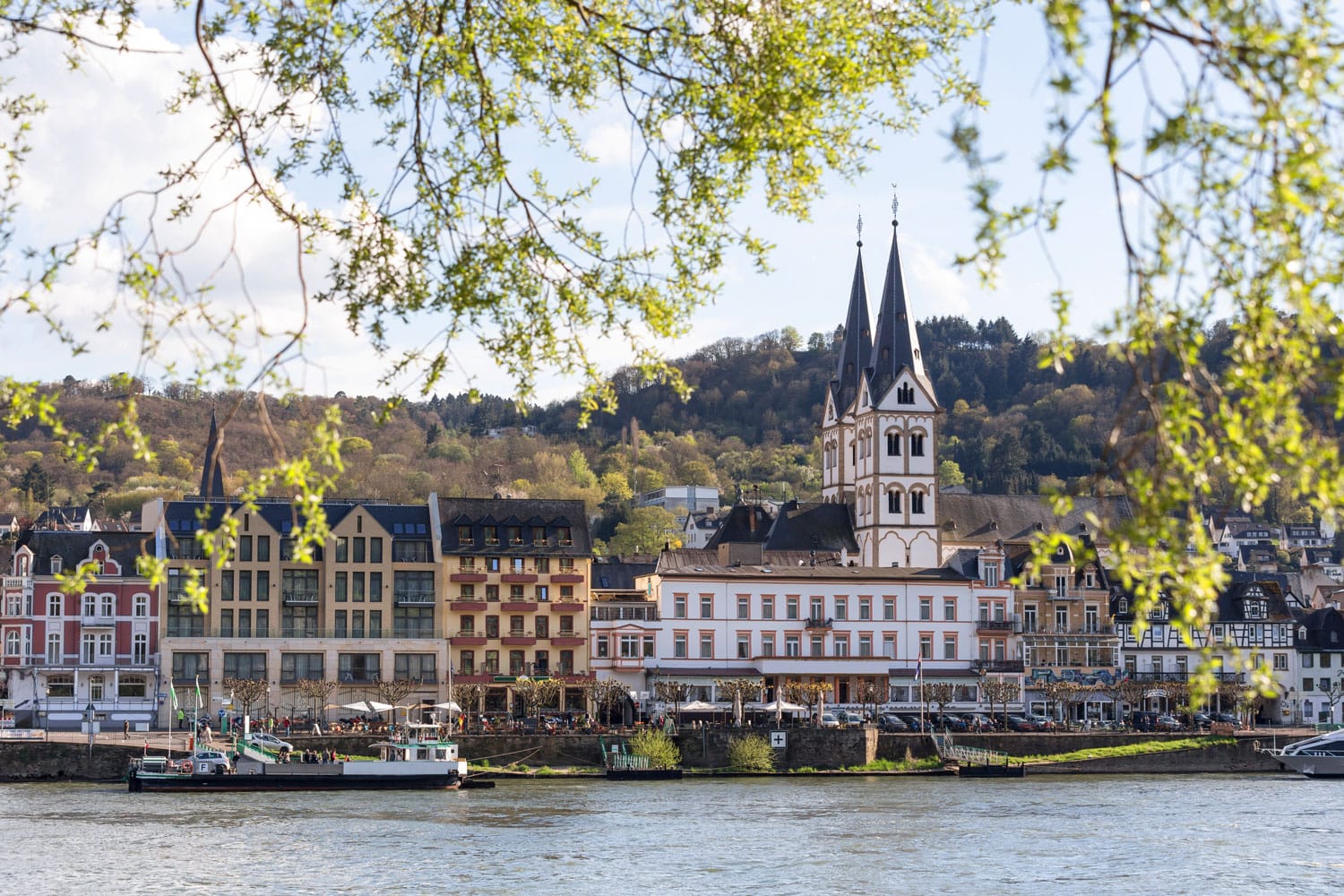 Boppard and the Rhine River in Germany