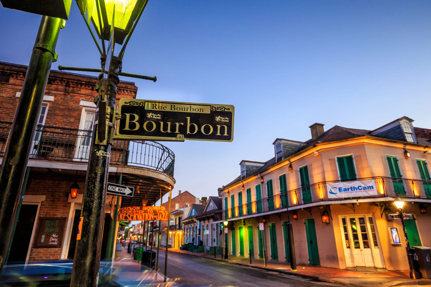 Bourbon Street in the French Quarter, New Orleans