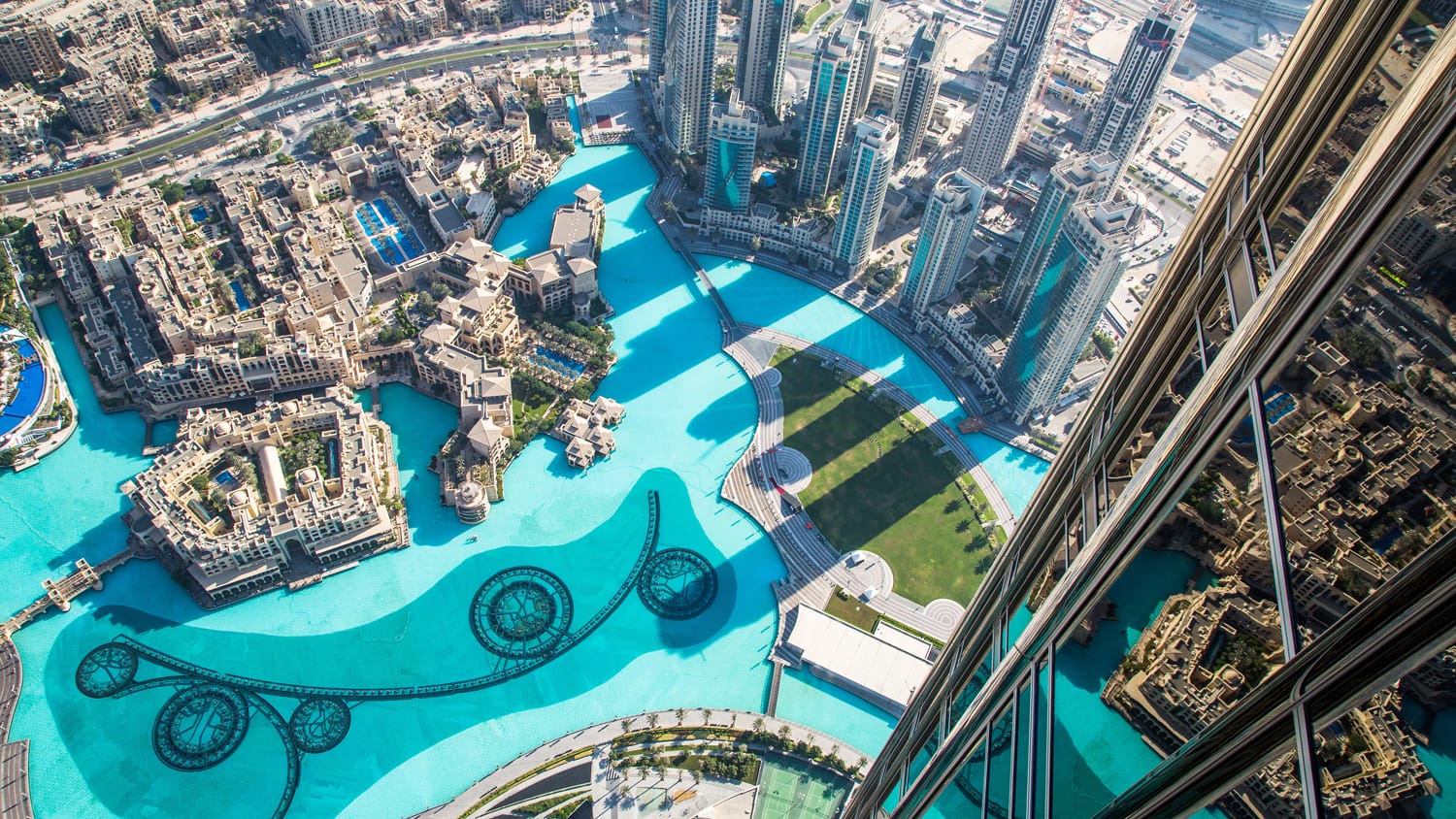 View from Burj Khalifa in Dubai, UAE