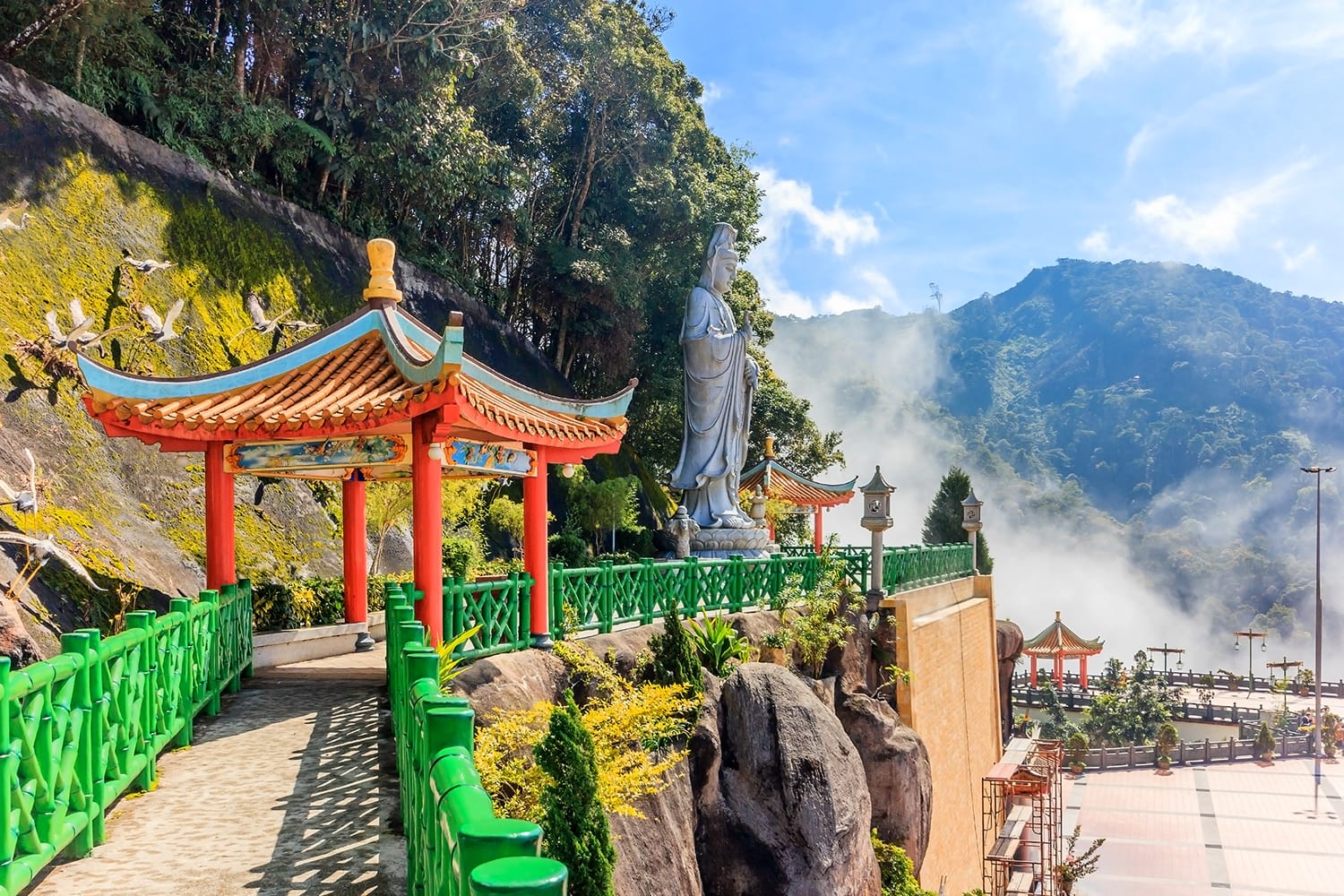 The scenic site of Chin Swee Caves Temple, Genting Highland, Malaysia. - The Chin Swee Caves Temple is situated in the most scenic site of Genting Highlands.