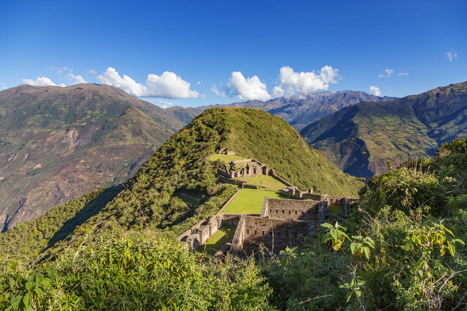 Choquequirao Inca city in Peru