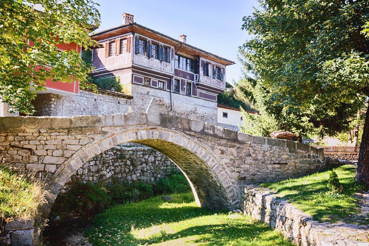 Historic bridge in the town of Koprivshtitsa, Bulgaria where the April Uprising began in 1876.