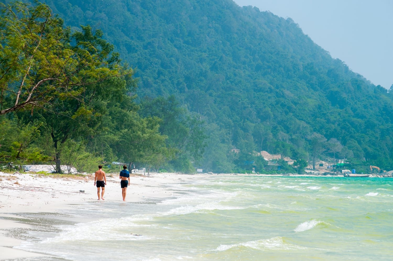 Long Beach is one of the most beautiful beaches in Koh Rong island, Sihanoukville, Cambodia.