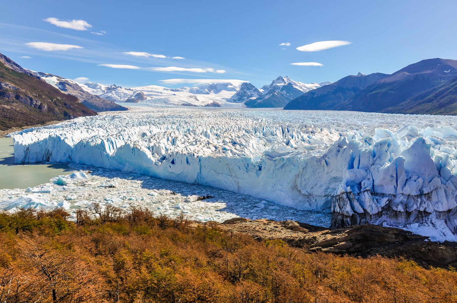 Panoramic view at the Perito Moreno Glacier, Patagonia, Argentina