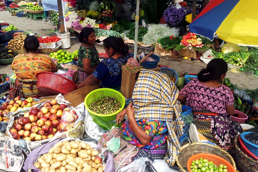 Market day in Antigua Guatemala