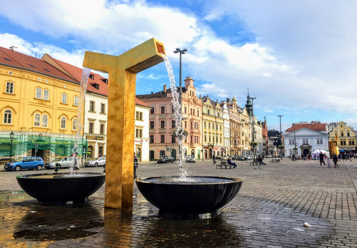 Fountain in Pilsen, Czech Republic