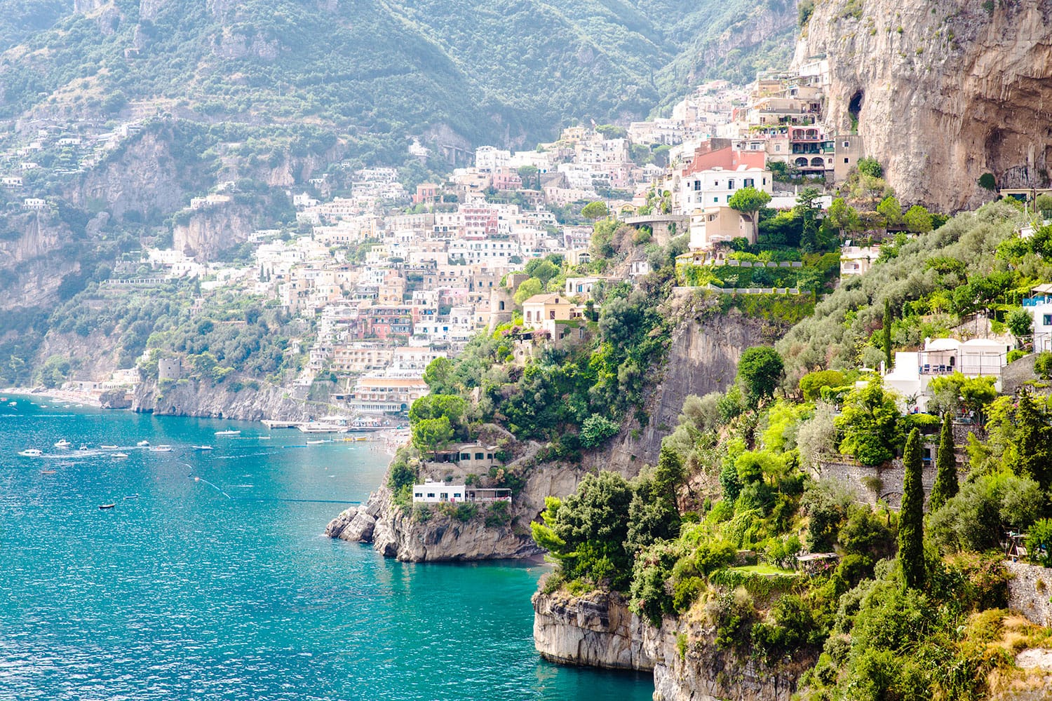 Positano on the Amalfi Coast in Italy