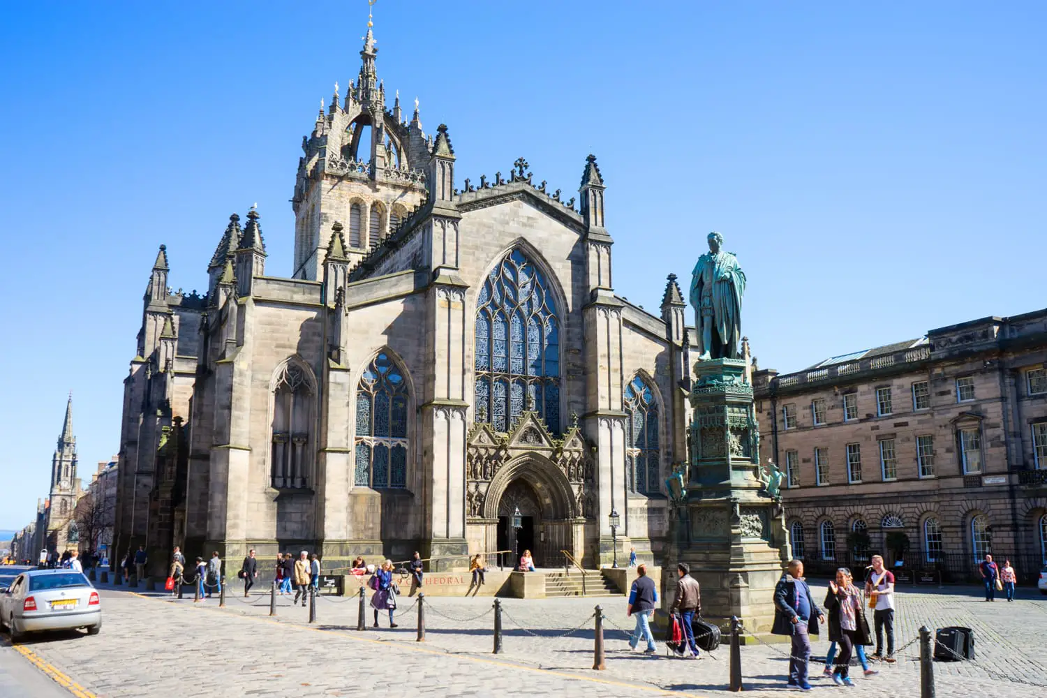 The High Kirk of Edinburgh, also known as the St Giles' Cathedral, is the principal place of worship of the Church of Scotland in Edinburgh.