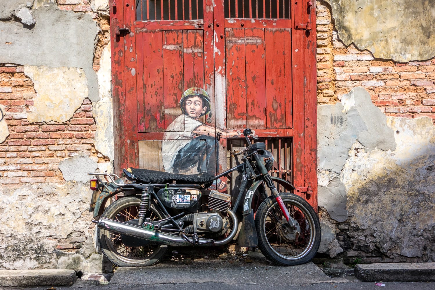 Motorcycle Street Art in Penang