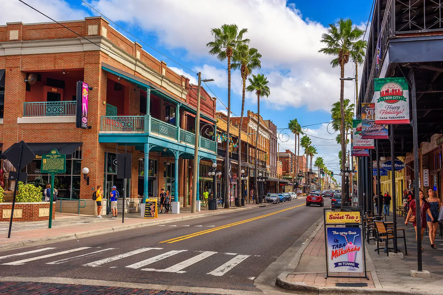 7th Avenue in the Historic Ybor City in Tampa, Florida