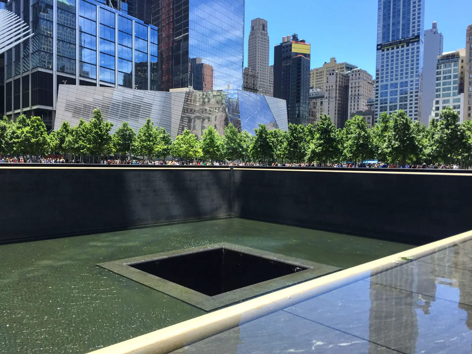 World trade Center memorial pond, New York City