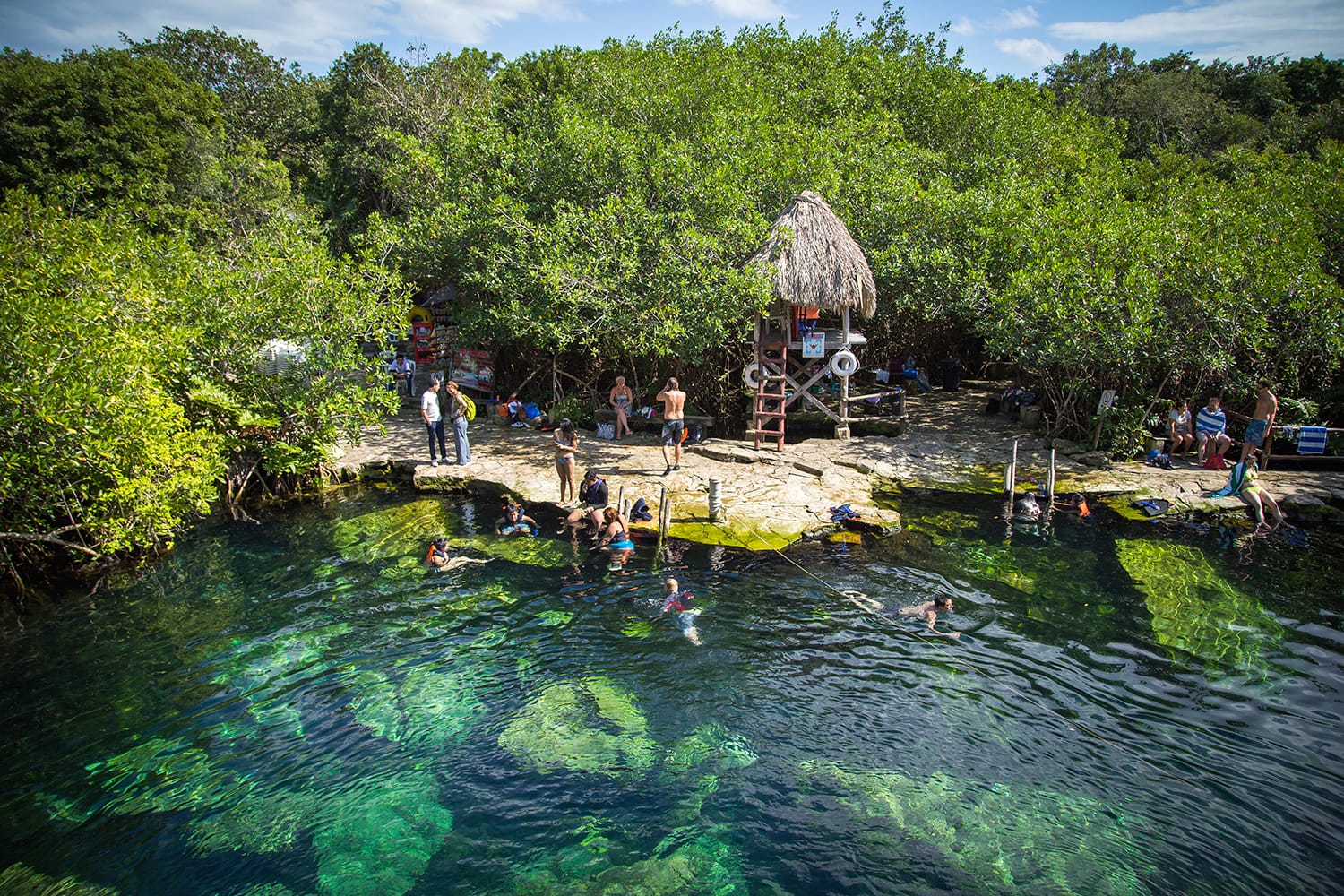 Cenote Cristalino near Tulum, Mexico