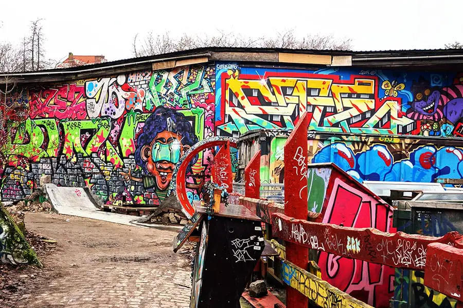 Graffiti at Freetown Christiania in Copenhagen