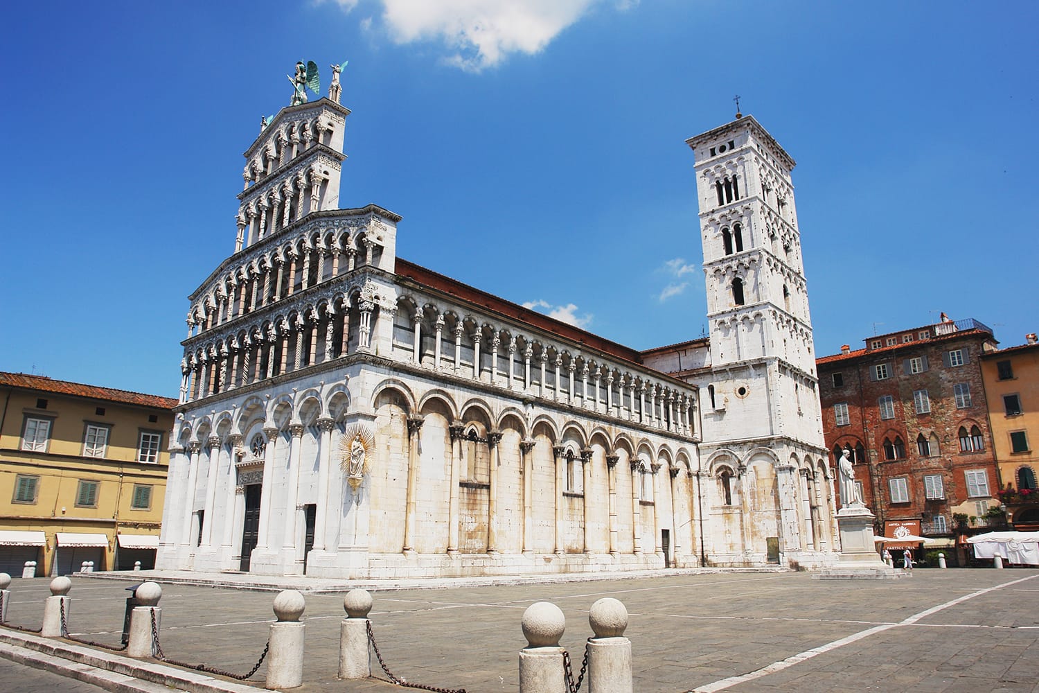 View of the church San Michele In Foro, Lucca, Italy