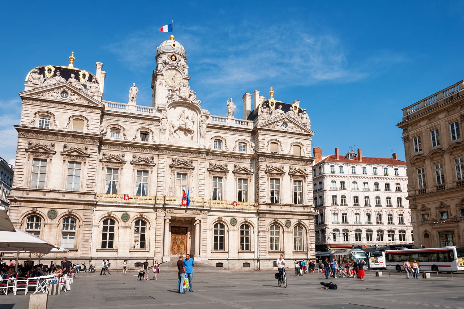 City Hall on Place des Terreaux in Lyon, France