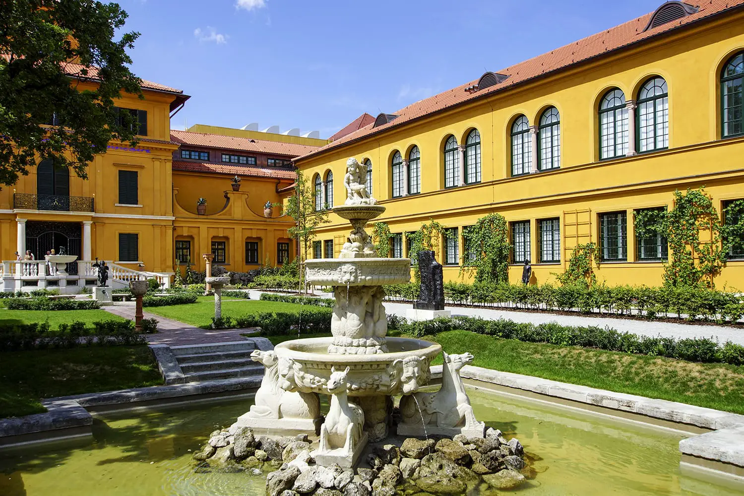 The newly renovated Lenbachhaus in Munich, museum, Upper Bavaria, Bavaria, Germany