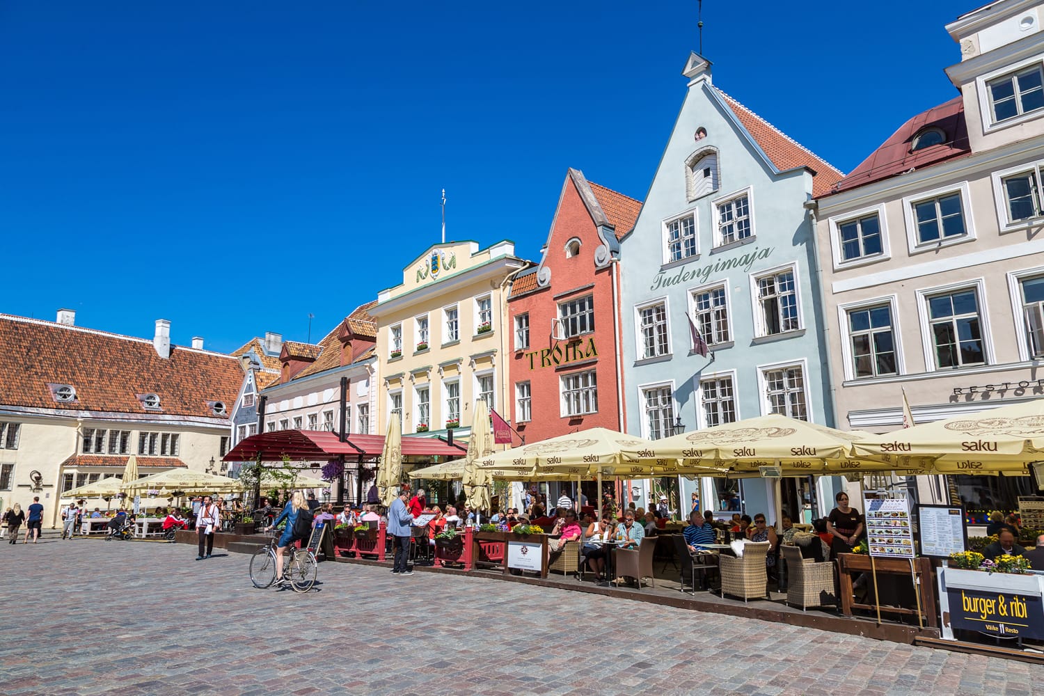 Tallinn Old Town in a beautiful summer day, Estonia