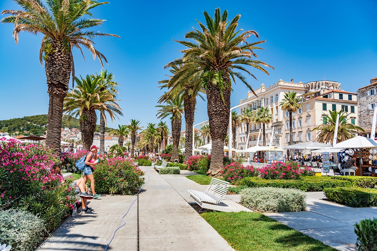 Riva promenade in Split, Croatia