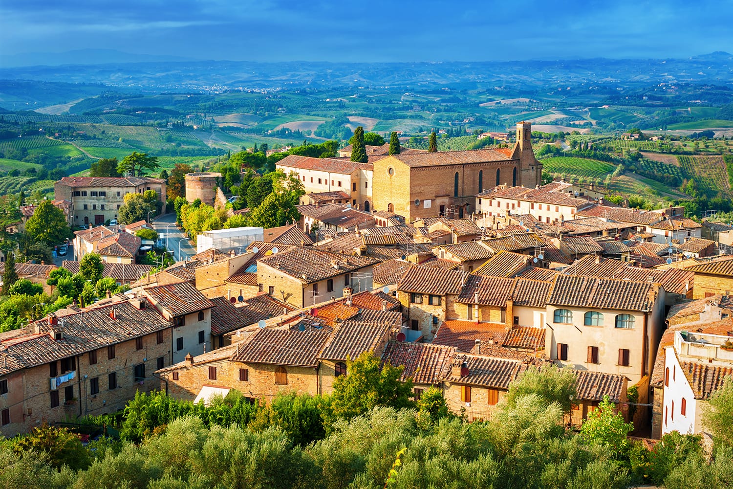 San Gimignano medieval town, Tuscany Italy.