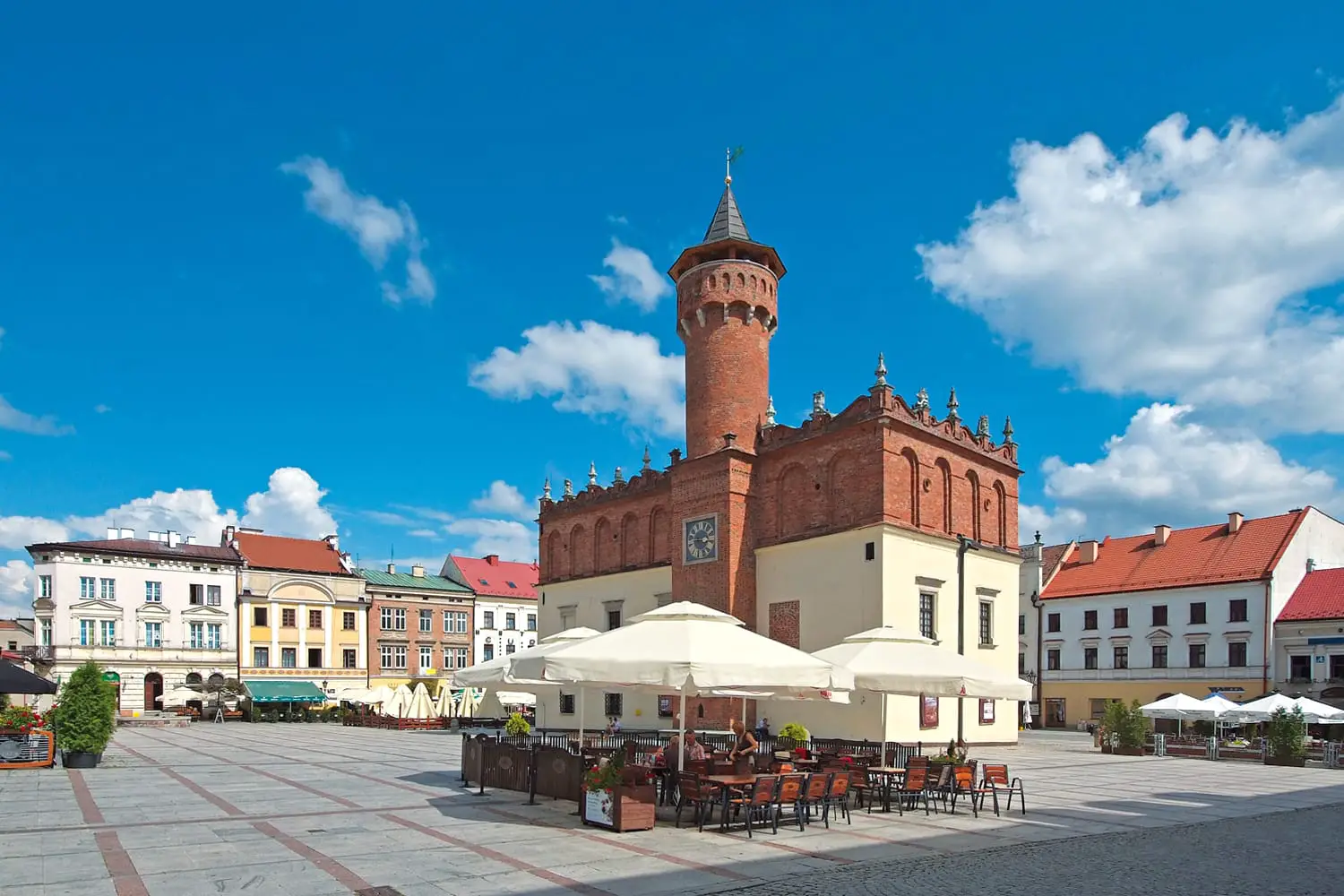 Market Square in Tarnow, Poland