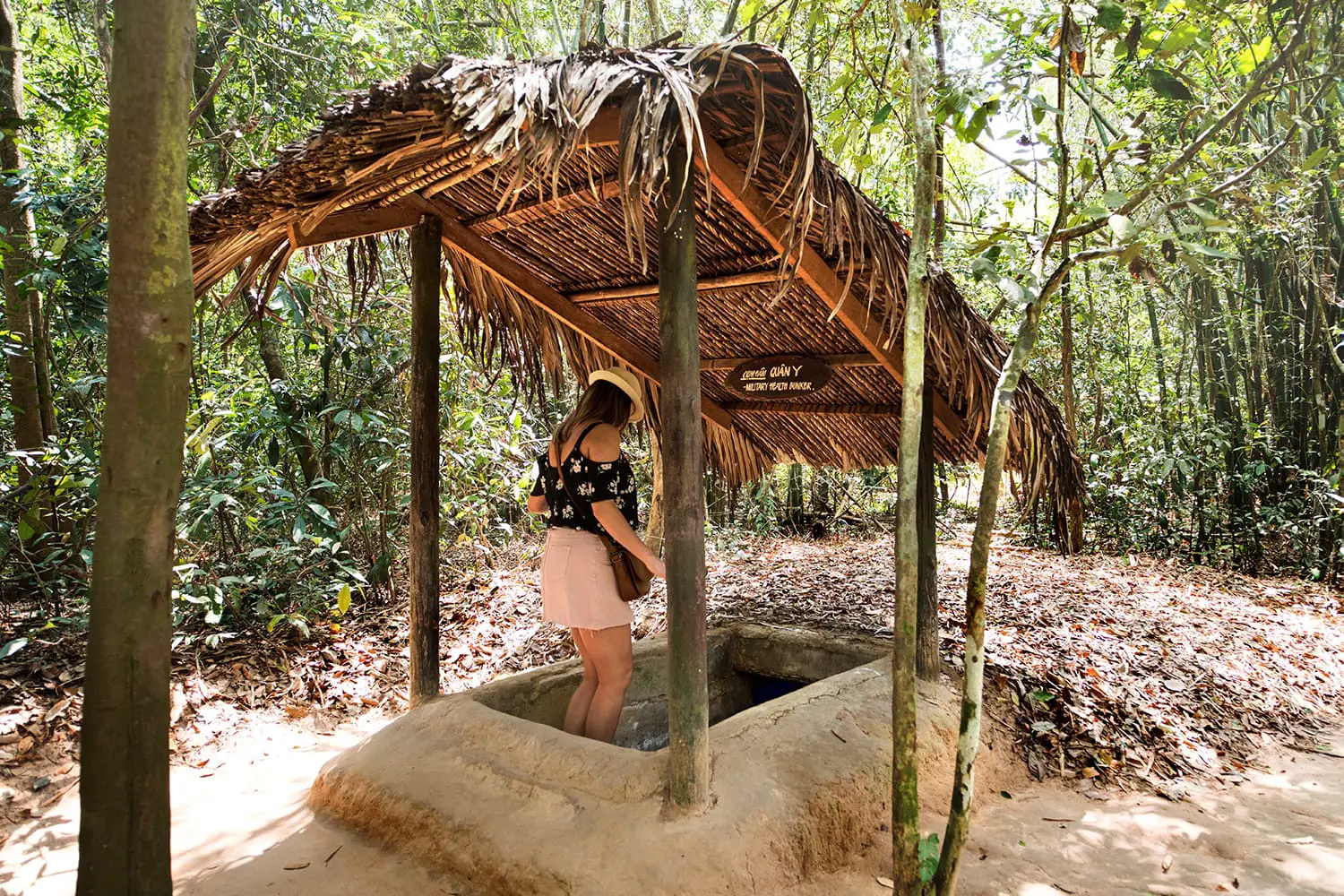 Famous Cu Chi tunnels in Ho Chi Minh City, Vietnam