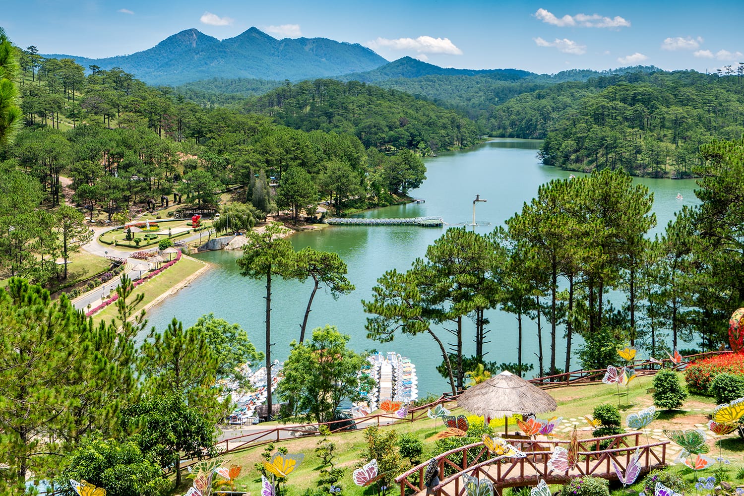 Love valley in Dalat Vietnam is one of the most romantic sites of Dalat city, with many deep valleys and endless pine forests