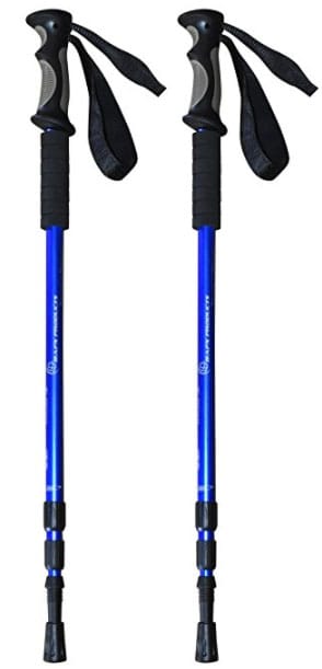 BAFX Products Adjustable Anti Shock Trekking Poles