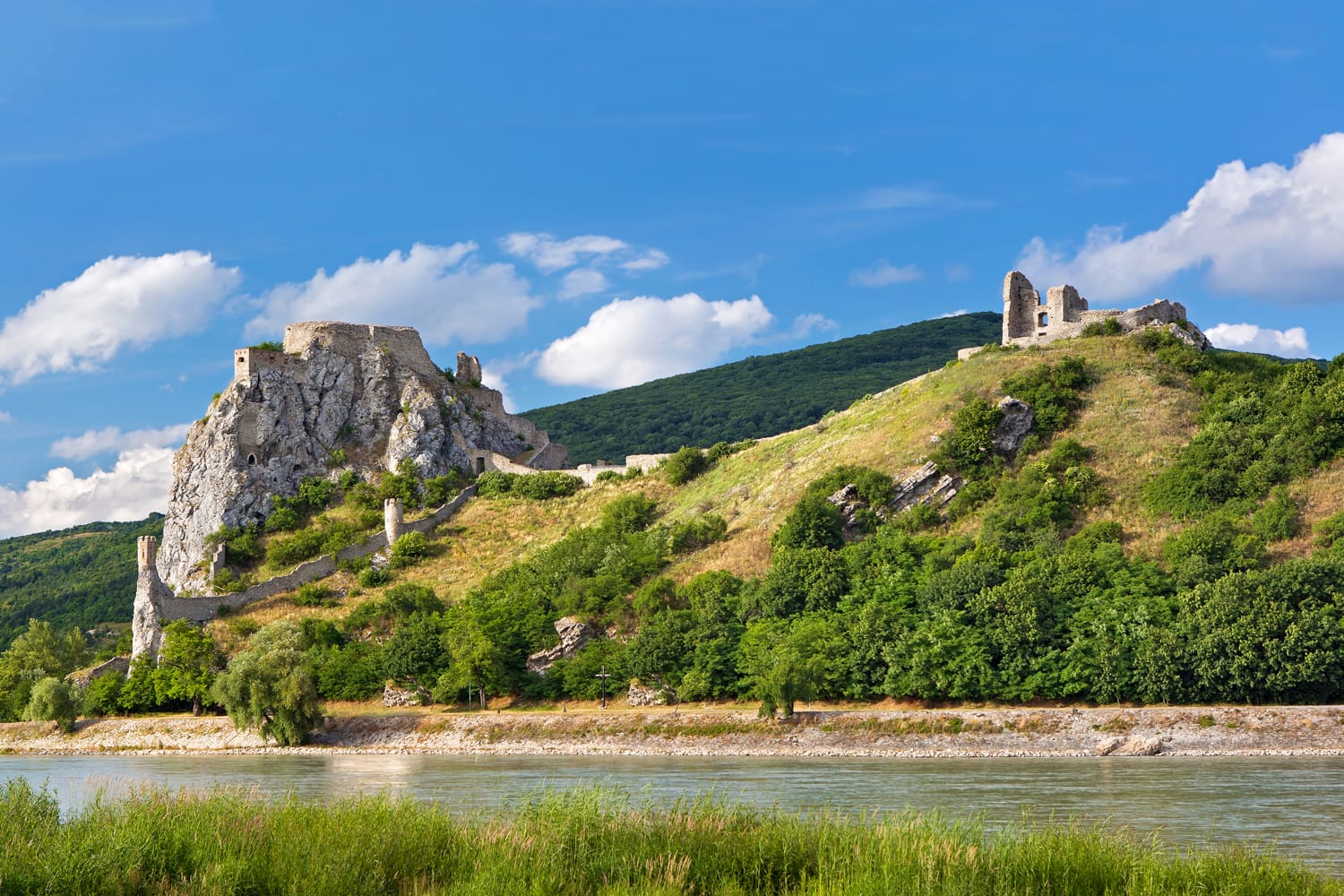 Devin castle on Danube river in Slovakia