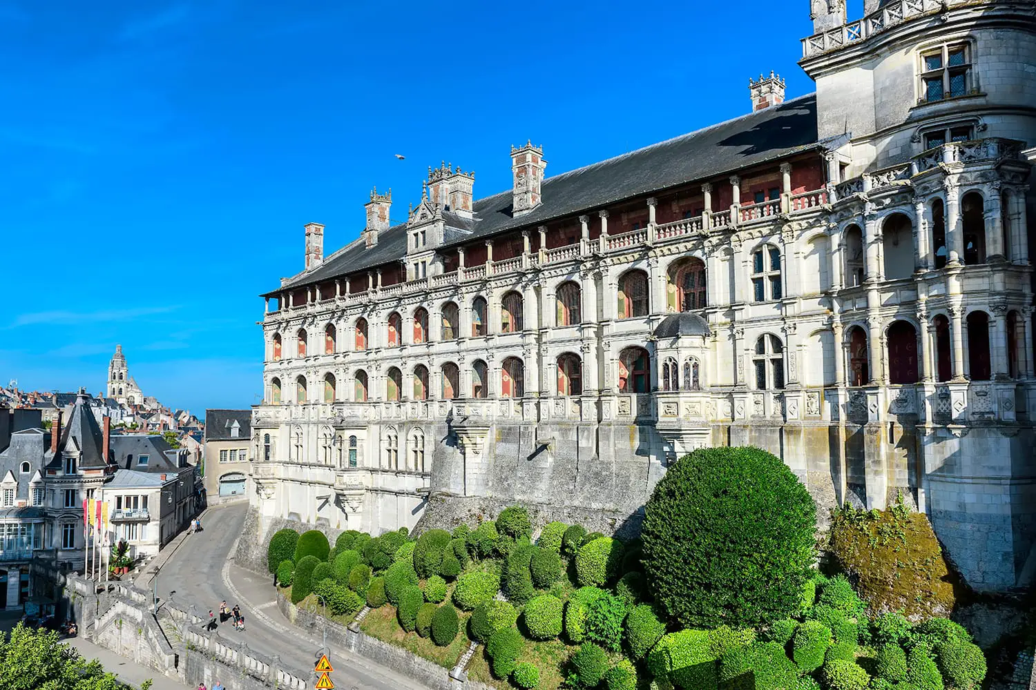 The Royal Palace of Castle of Blois (Chateau de Blois). Included in the top ten castles of the Loire Valley, France,