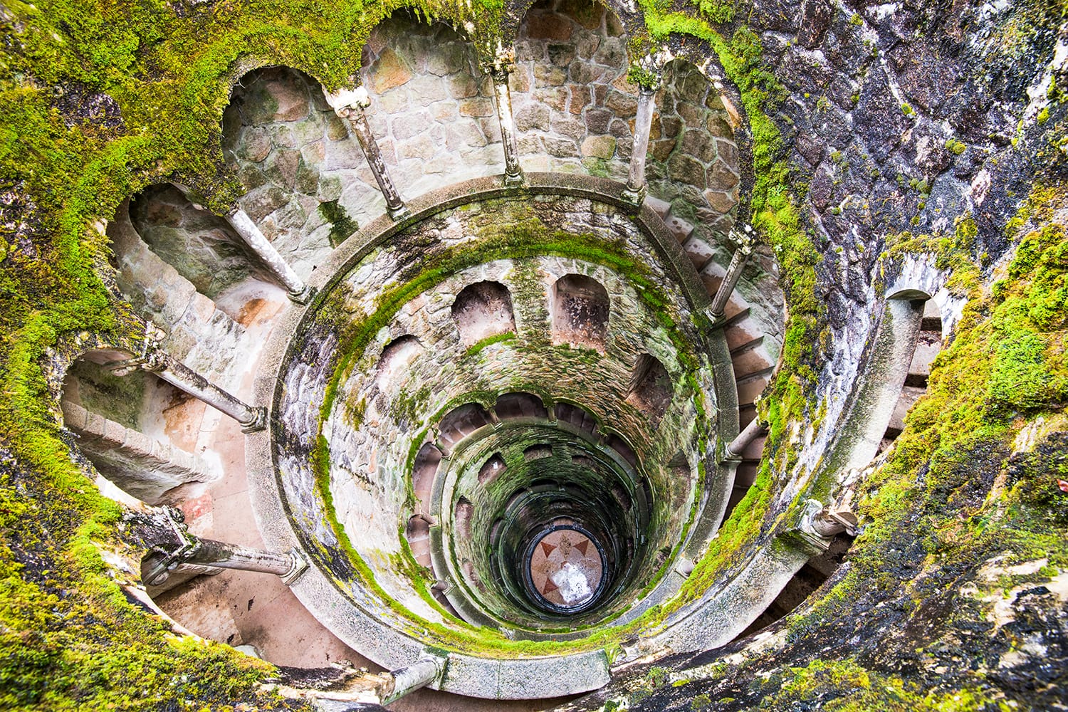 Initiation Well at the Regaleira Palace (Quinta da Regaleira), Sintra, Portugal