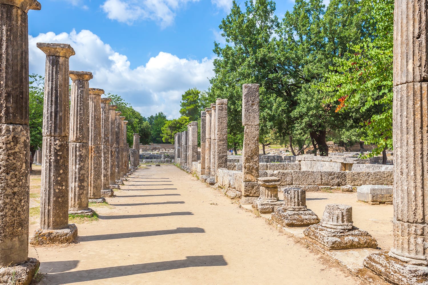 Ερείπια στην Αρχαία Ολυμπία, Ήλιδα, Ελλάδα