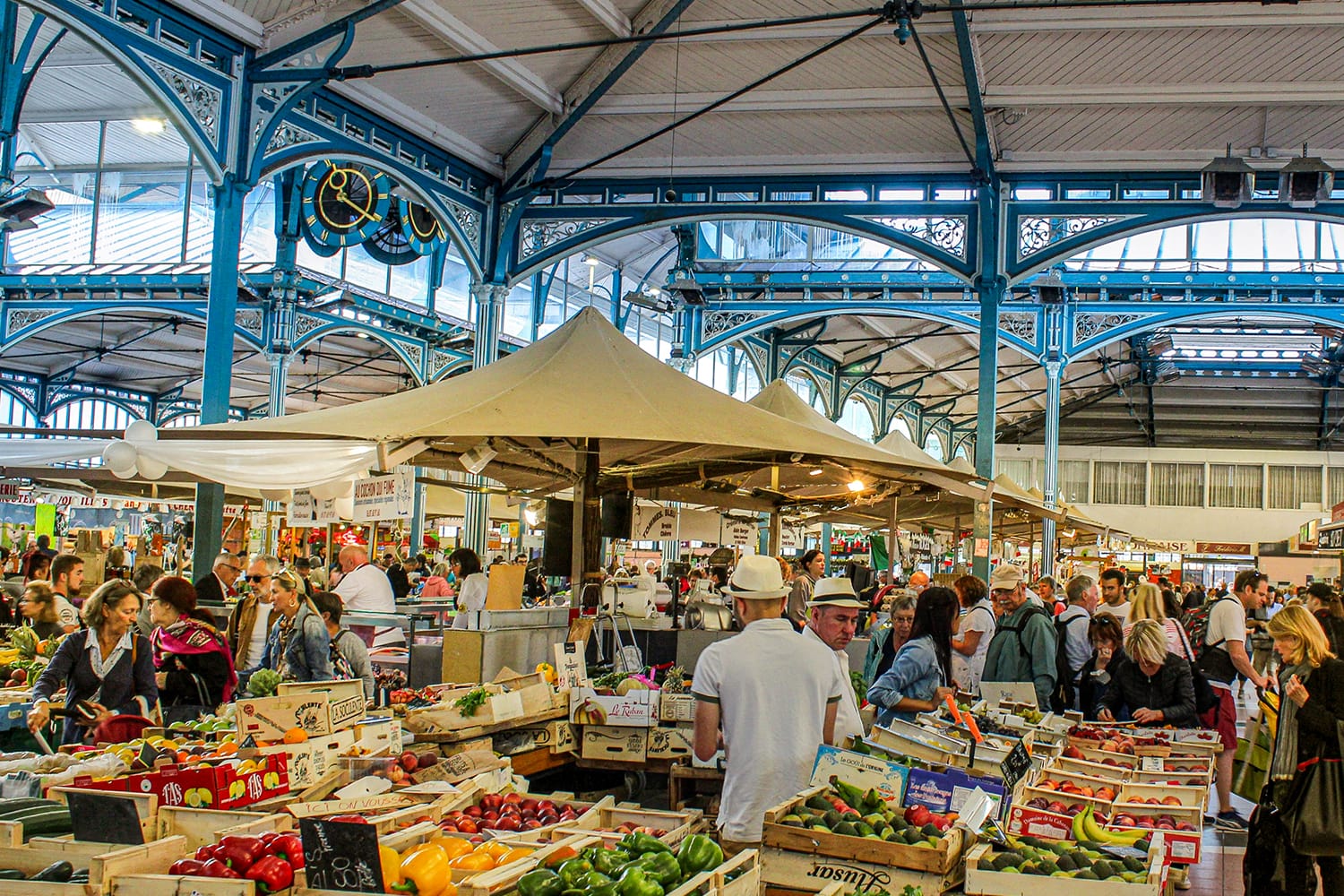 Les Halles, the covered market in Dijon, France