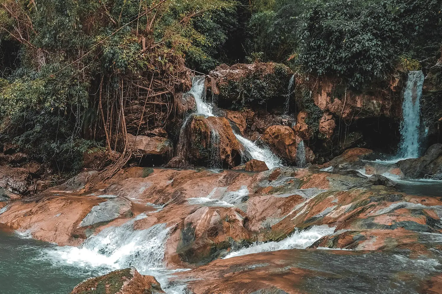 Tinubdan Falls in Catmon, Cebu, Philippines