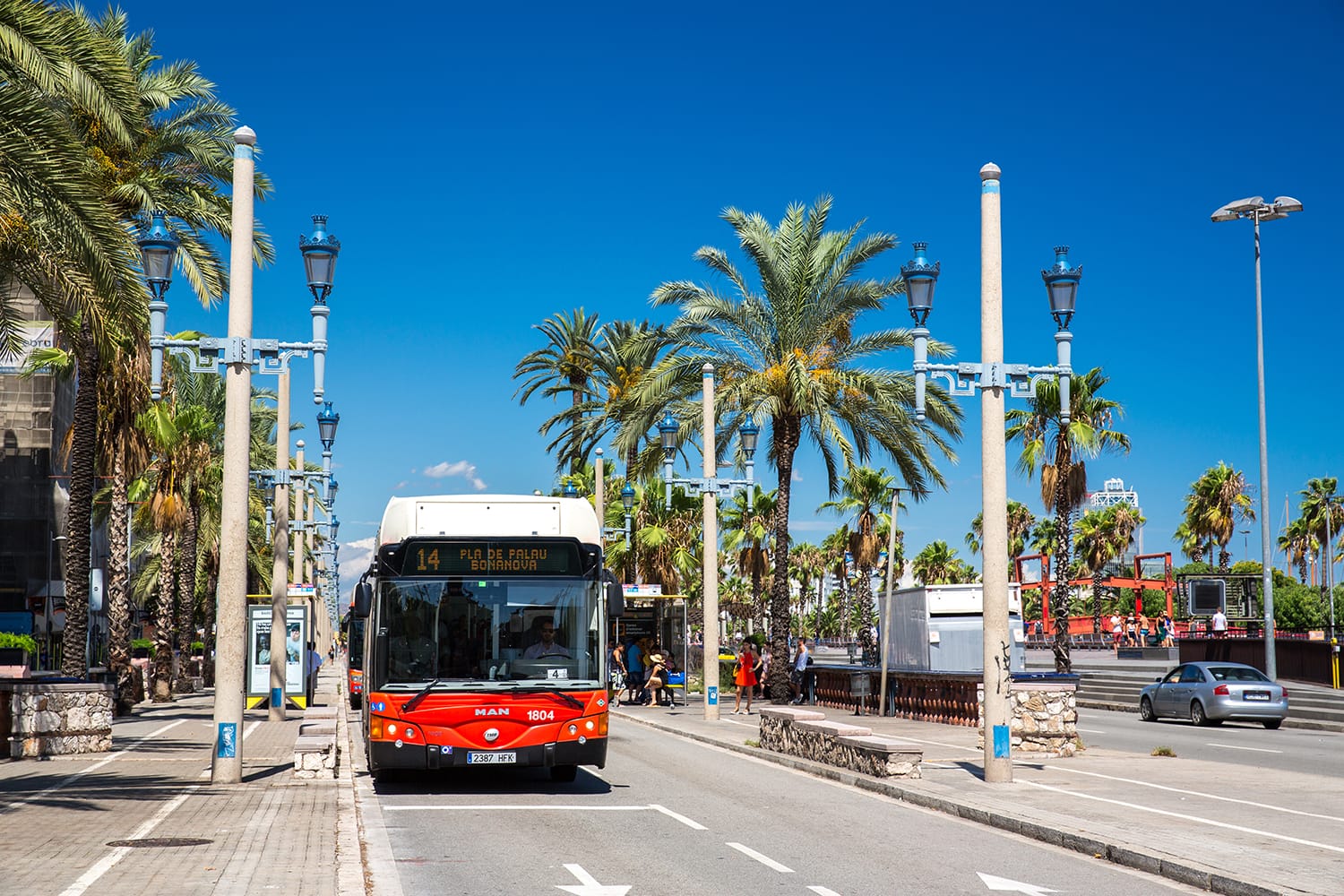 Local bus in Barcelona, Spain