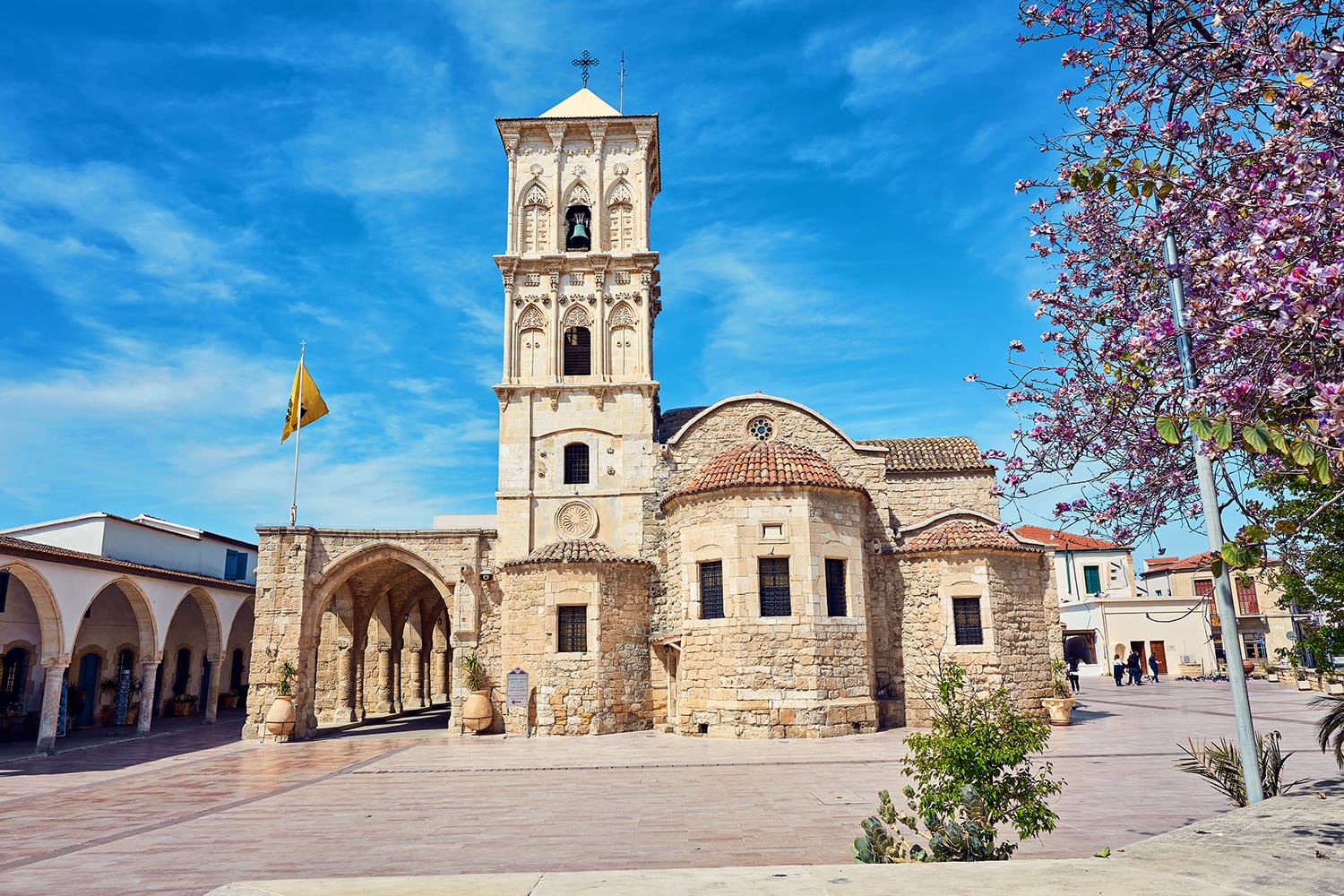 The front of the Church of Saint Lazarus, a late-9th century church in Larnaca, Cyprus