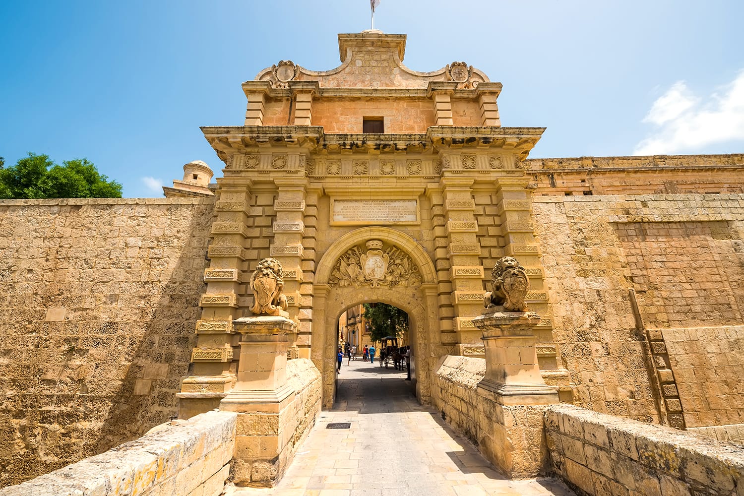 City gate in Mdina, Malta