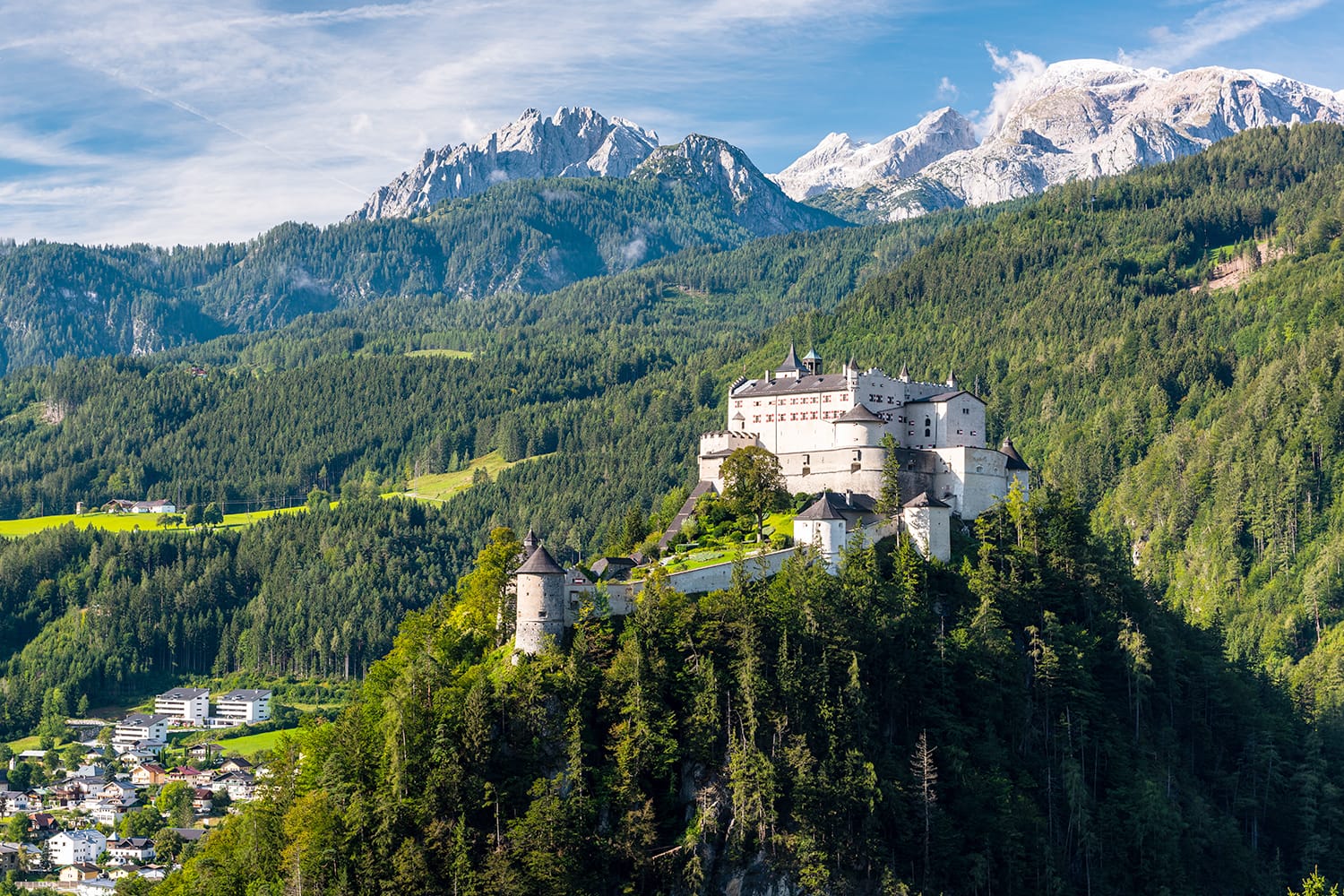 Κάστρο Hohenwerfen στην Αυστρία κοντά στο Σάλτσμπουργκ