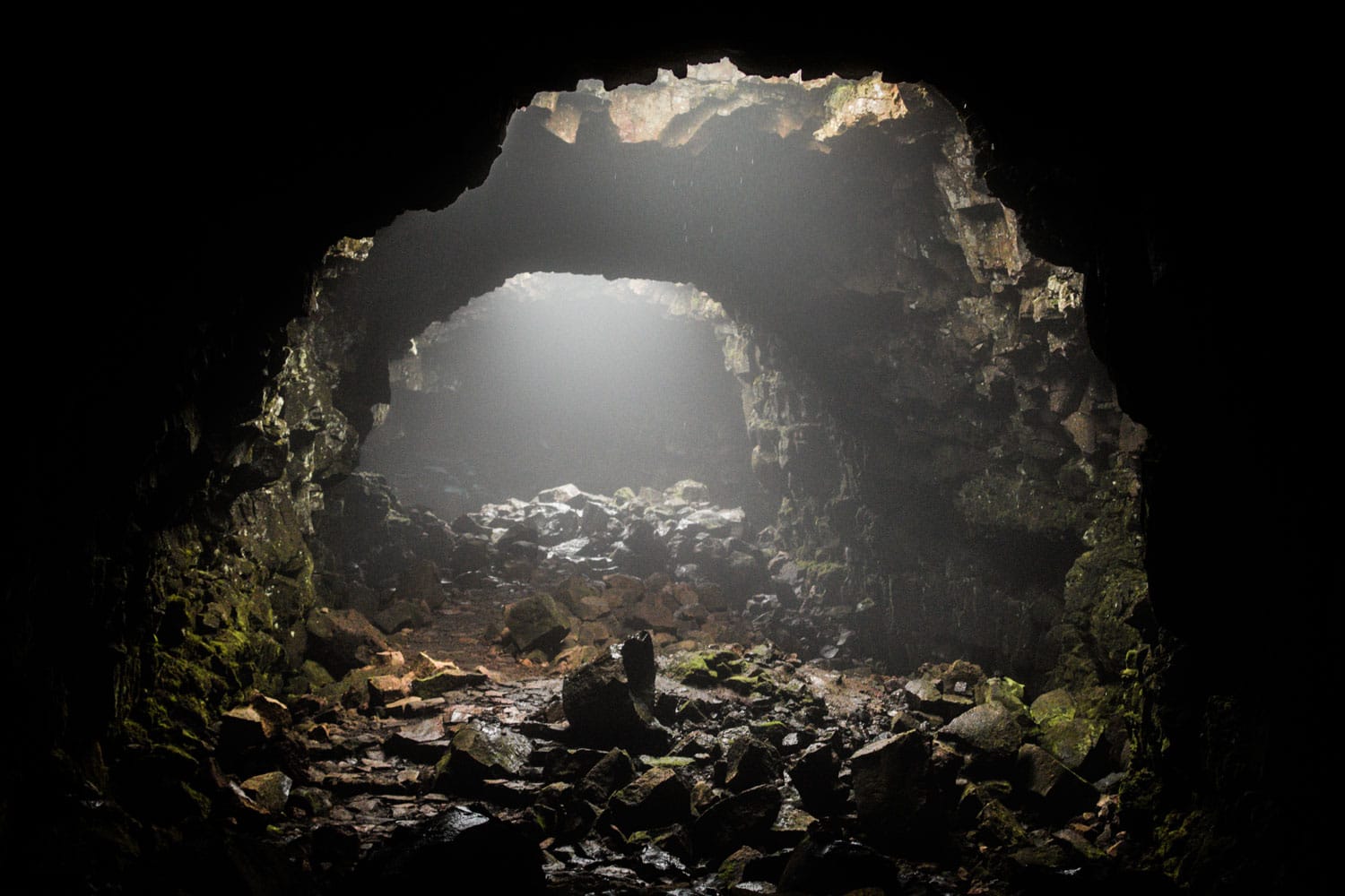 Raufarholshellir lava cave, South Iceland