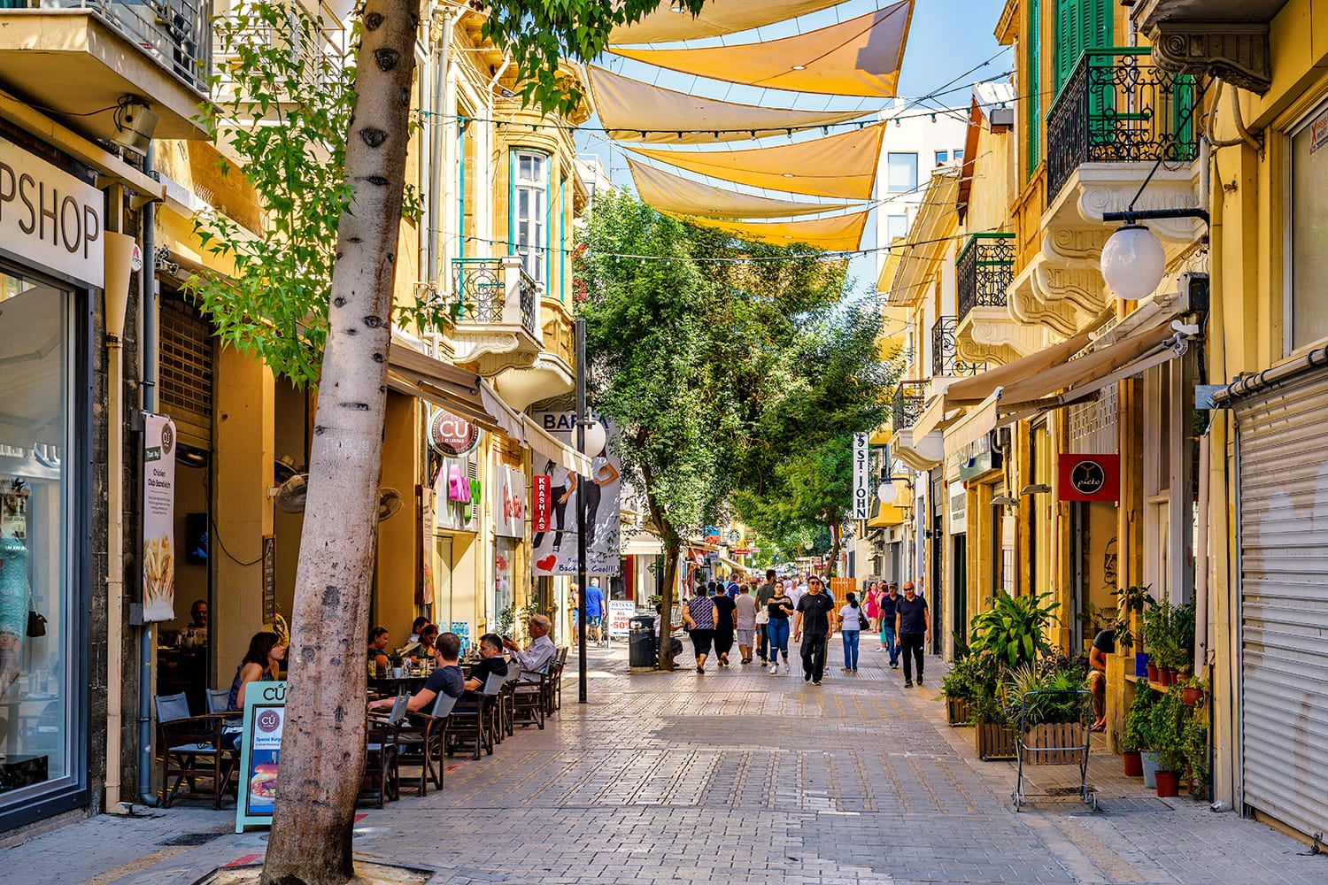 Ledra Street in Nicosia, Cyprus
