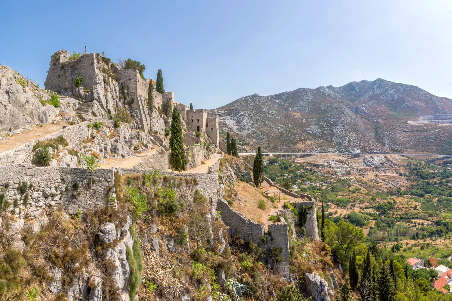 Ruins of the medieval fortress of Klis, Croatia