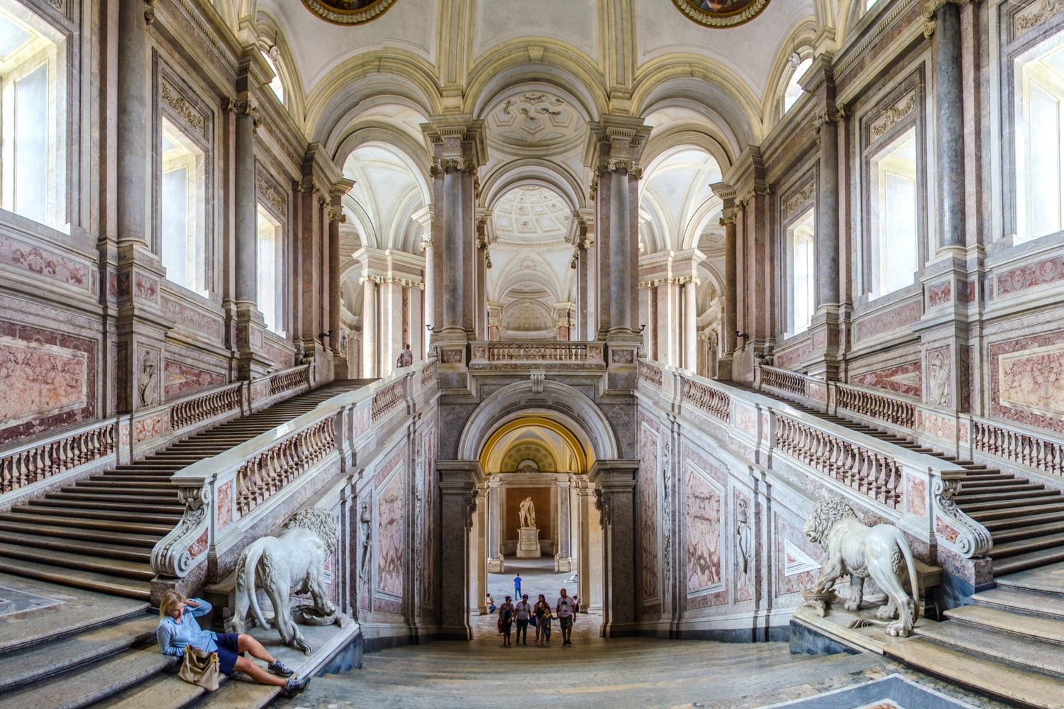 Εσωτερικό του βασιλικού παλατιού στην Καζέρτα, Ιταλία