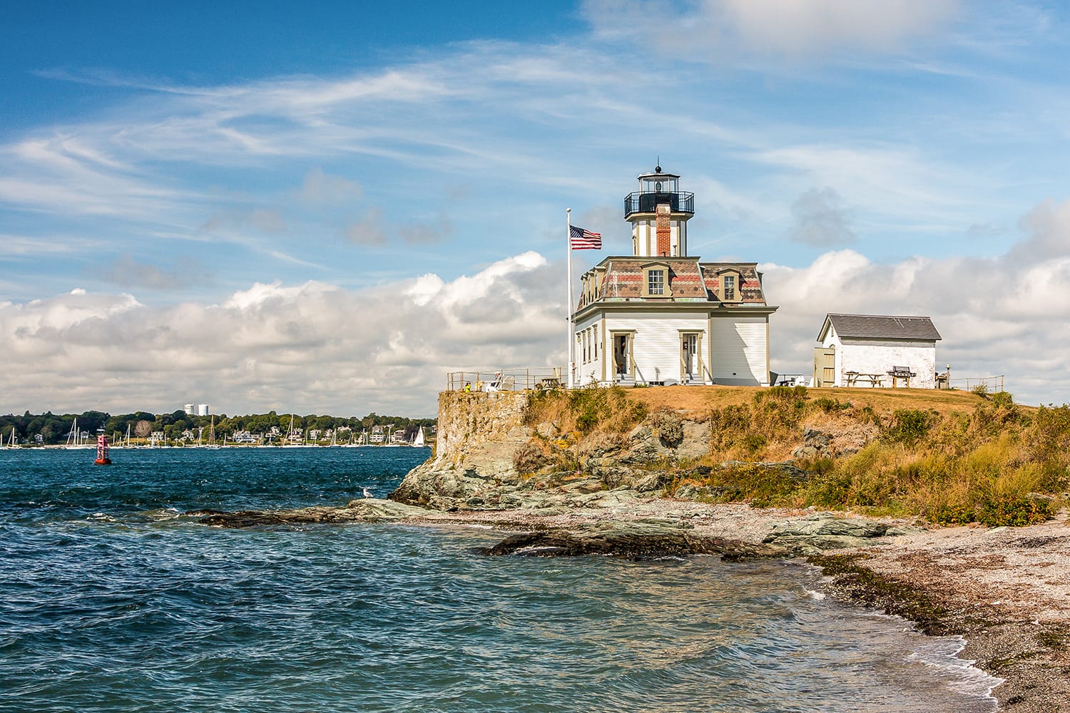 Rose Island Lighthouse, Newport, Rhode Island, USA