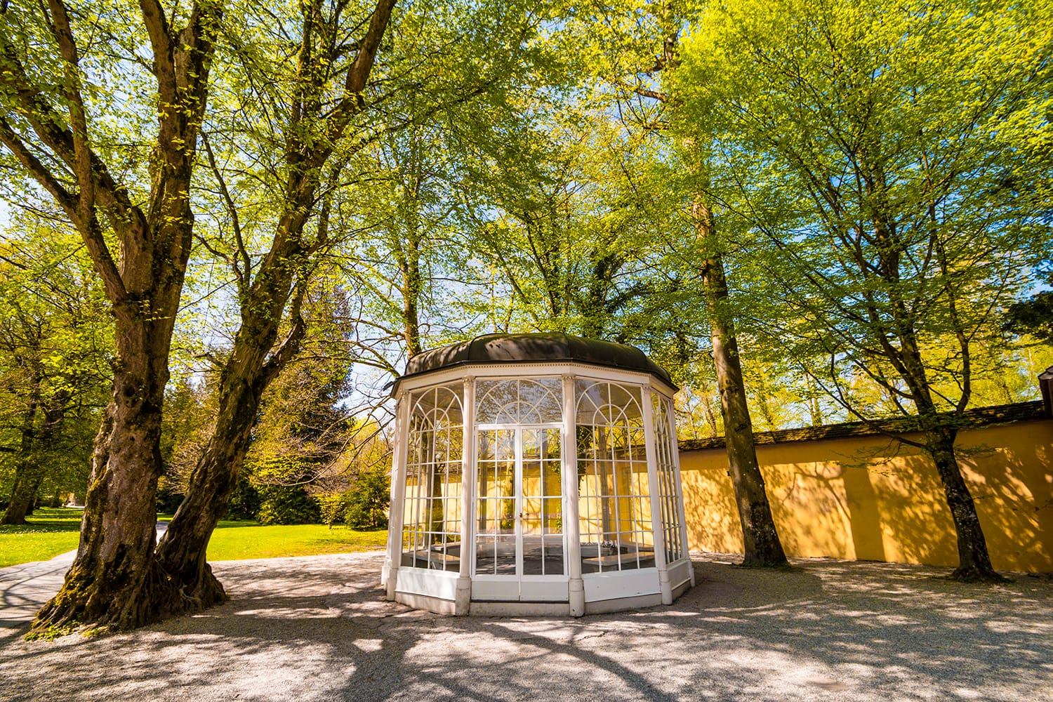 The "Sound of music" pavillion in Hellbrunn park in Salzburg, Austria