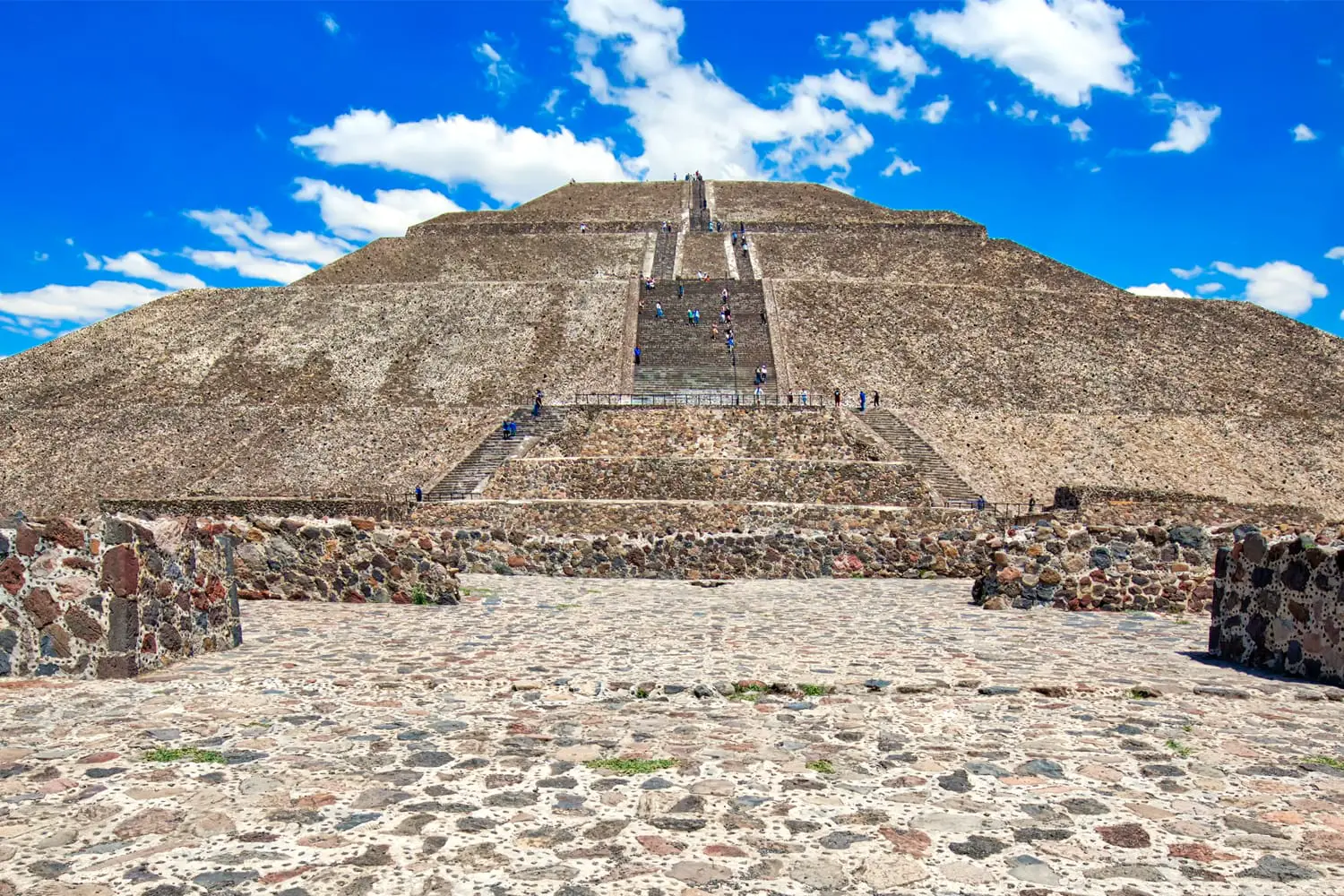 Pyramid of the Sun at Teotihuacan, near Mexico City in Mexico