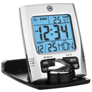 Marathon CL030023 Digital Travel Alarm Clock