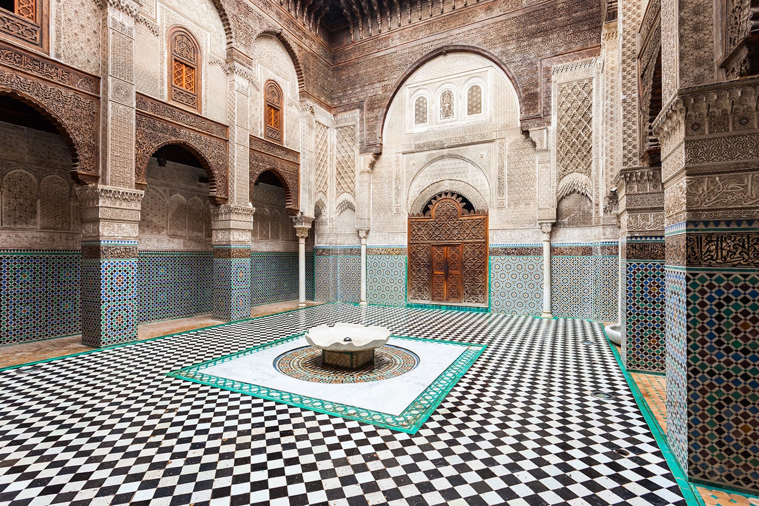 The Al-Attarine Madrasa is a madrasa in Fez medina in Morocco