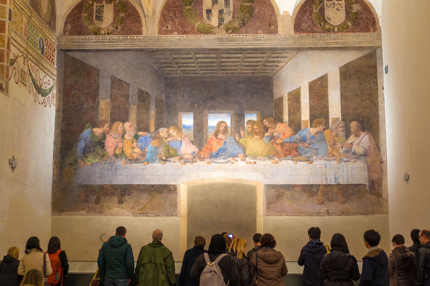 The Last Supper in the refectory of the Convent of Santa Maria delle Grazie in Milan, Italy
